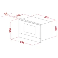 Cuptor cu microunde Teka ML 82-G1 BIS L Încorporabil/ 850 W/ Black photo 7