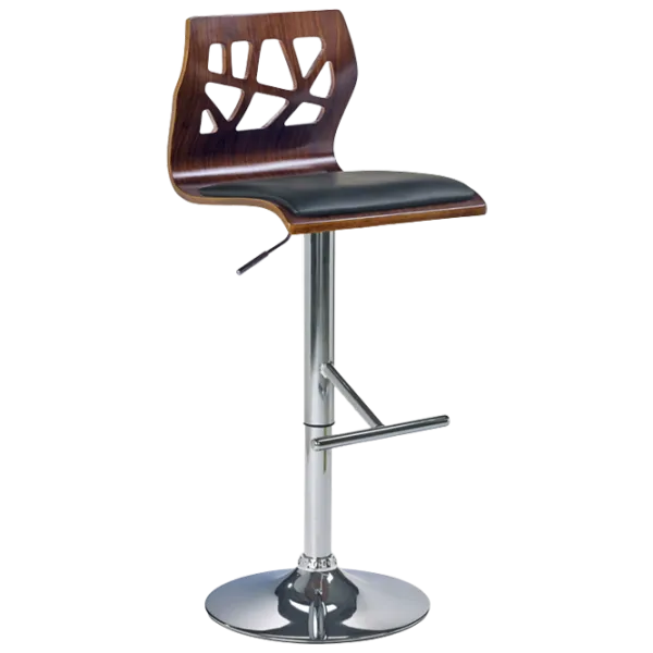 Scaun de bar Halmar H34 Piele artificială/ Oțel/ Nut photo 2