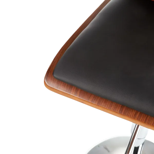 Scaun de bar Halmar H34 Piele artificială/ Oțel/ Nut photo 5