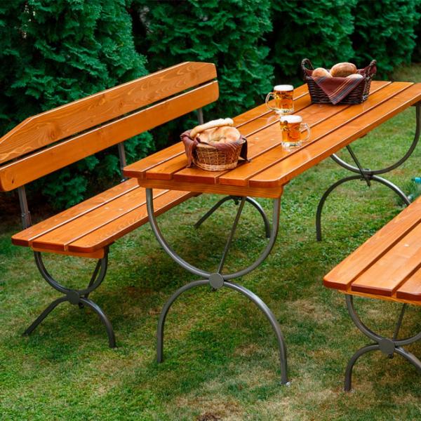 Набор мебели для террасы Mobilaiud Linz Металл/ Дерево/ Дерево/ Коричневый photo 5 Набор мебели для террасы Mobilaiud Linz Металл/ Дерево/ Дерево/ Коричневый photo 5