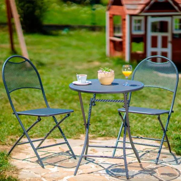 Set mobilă terasă Green Bay Balkon Metal/ Metal/ Metal/ Black photo 2 Set mobilă terasă Green Bay Balkon Metal/ Metal/ Metal/ Black photo 2