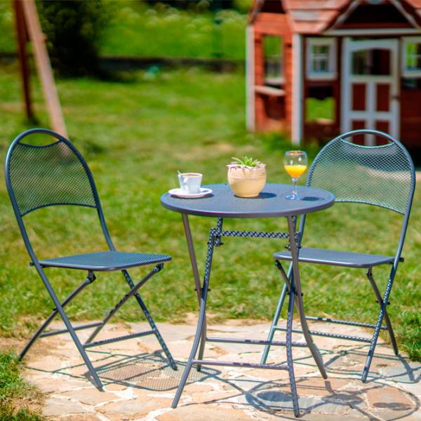 Set mobilă terasă Green Bay Balkon Metal/ Metal/ Metal/ Black photo 2 Set mobilă terasă Green Bay Balkon Metal/ Metal/ Metal/ Black photo 2