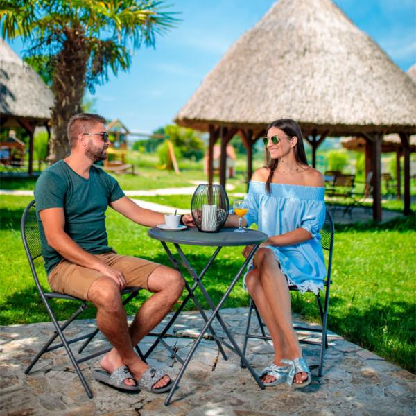 Set mobilă terasă Green Bay Balkon Metal/ Metal/ Metal/ Black photo 3 Set mobilă terasă Green Bay Balkon Metal/ Metal/ Metal/ Black photo 3