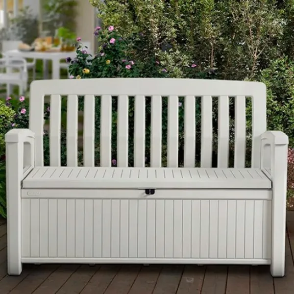 Садовый стул Keter Patio Bench Пластик/ Пластик/ Белый photo 3
