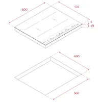 Plită încorporabilă cu inducție Teka IBF 64-G1 MSP BM Vitroceramică/ Black photo 6