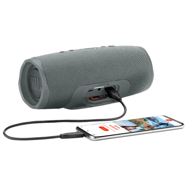 Портативная колонка JBL Charge 4 30 Вт/ Серый photo 6 Портативная колонка JBL Charge 4 30 Вт/ Серый photo 6