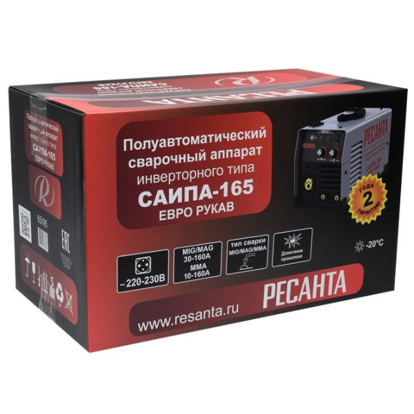 Сварочный аппарат Resanta САИПА-165 EUROPA 230 В полуавтоматическая (MIG/ MAG)/ Серый photo 10