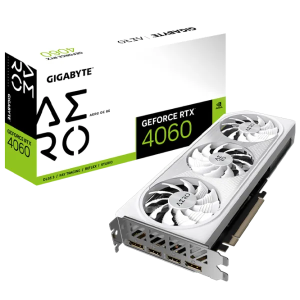 Видеокарта Gigabyte GeForce RTX 4060 AERO OC PCI Express x8 4.0 / 8 ГБ photo 7 Видеокарта Gigabyte GeForce RTX 4060 AERO OC PCI Express x8 4.0 / 8 ГБ photo 7