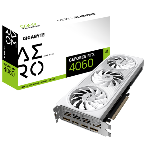 Видеокарта Gigabyte GeForce RTX 4060 AERO OC PCI Express x8 4.0 / 8 ГБ photo 7 Видеокарта Gigabyte GeForce RTX 4060 AERO OC PCI Express x8 4.0 / 8 ГБ photo 7