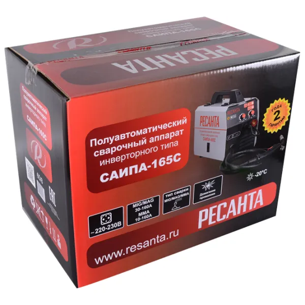 Aparat de sudat Resanta САИПА-165C 230 V semiautomat (MIG/ MAG)/ Gray photo 9