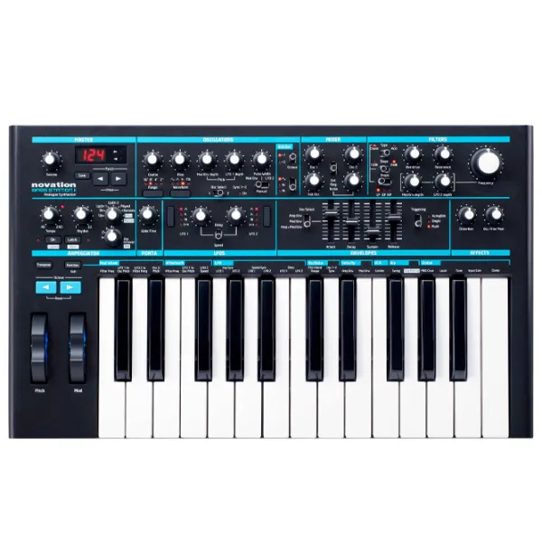 Sintetizator digital Novation Bass Station II 25 clape/ 64 voci/ Metal, plastic/ Black photo 2