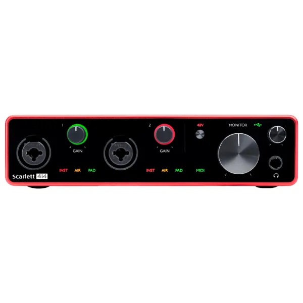 Аудио интерфейс Focusrite Scarlett 4i4 3rd Gen 192 кГц/ 20 Гц - 20 кГц/ Красный photo 4