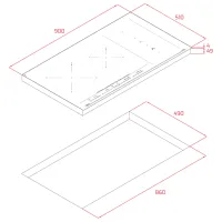 Plită încorporabilă cu inducție Teka IZS 96700 Vitroceramică/ Black photo 8