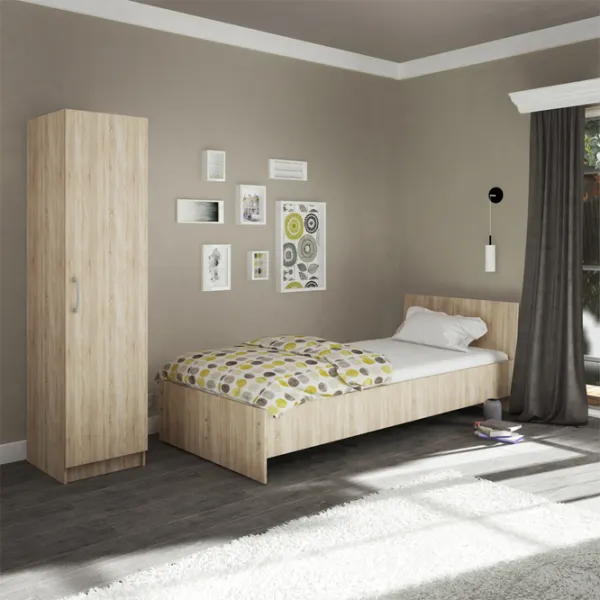 Кровать Haaus Remi 90 x 200 см/ ЛДСП/ Дуб cонома photo 3