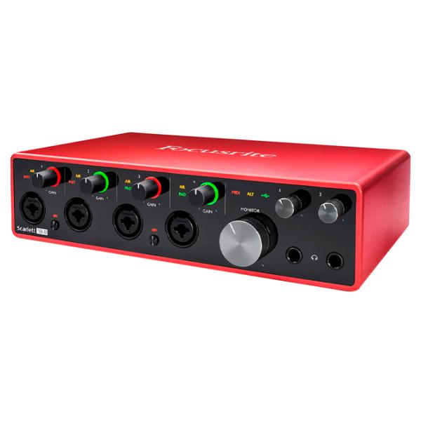Аудио интерфейс Focusrite Scarlett 18i8 3rd Gen 192 кГц/ 20 Гц - 20 кГц/ Красный photo 2