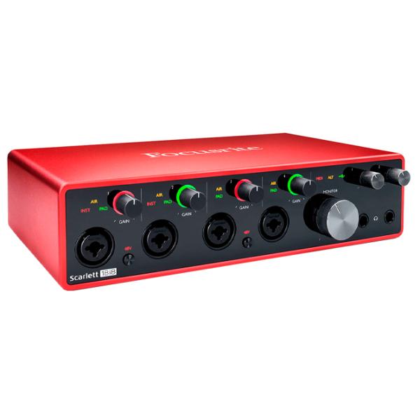 Аудио интерфейс Focusrite Scarlett 18i8 3rd Gen 192 кГц/ 20 Гц - 20 кГц/ Красный photo 3