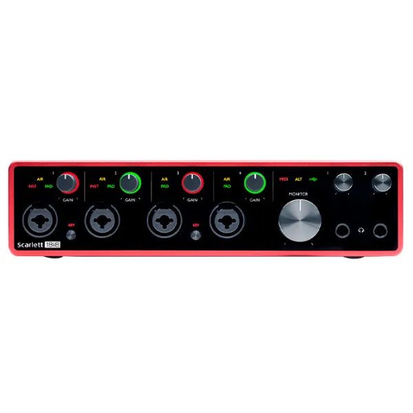 Аудио интерфейс Focusrite Scarlett 18i8 3rd Gen 192 кГц/ 20 Гц - 20 кГц/ Красный photo 4
