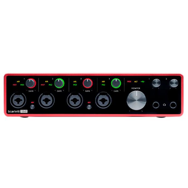 Аудио интерфейс Focusrite Scarlett 18i8 3rd Gen 192 кГц/ 20 Гц - 20 кГц/ Красный photo 4