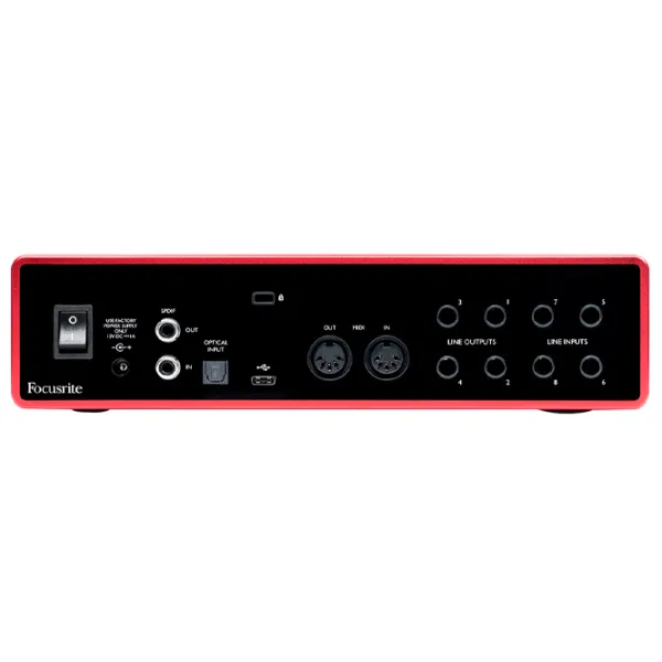 Аудио интерфейс Focusrite Scarlett 18i8 3rd Gen 192 кГц/ 20 Гц - 20 кГц/ Красный photo 5