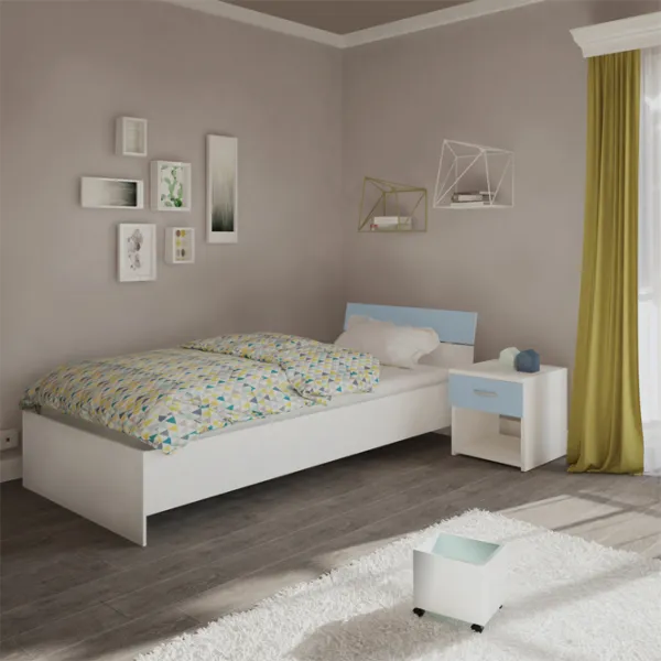 Кровать Haaus Remi 90 x 200 см/ ЛДСП/ Белый photo 3