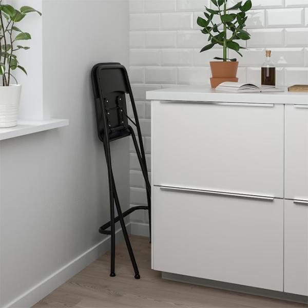 Барный стул Ikea Franklin Шпон/ Сталь/ Черный photo 5