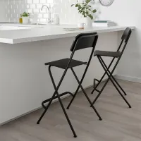 Scaun de bar Ikea Franklin Furnir/ Oțel/ Black photo 6