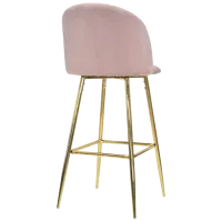 Барный стул Deco Maya Pink Бархат/ Металл/ Розовый photo 2