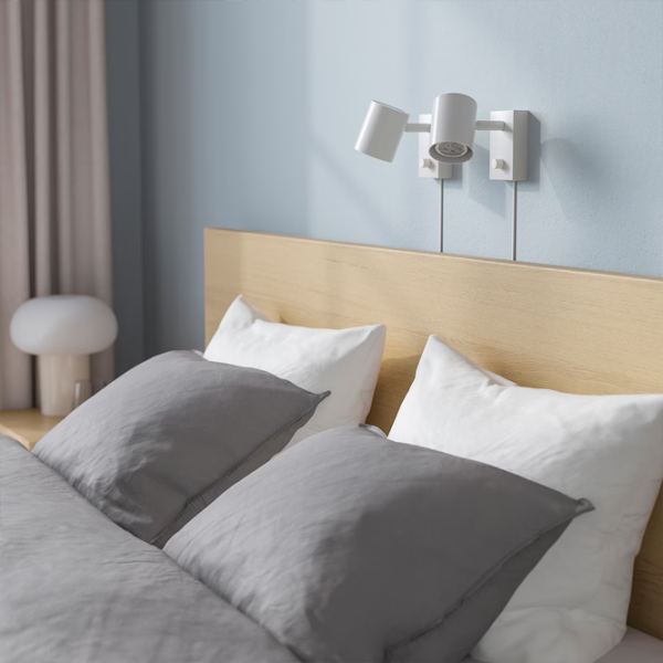 Кровать Ikea Malm 2 140 x 200 см / Шпон / Белый дуб photo 5