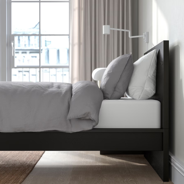 Кровать Ikea Malm 90 x 200 см / Шпон / Черный photo 3 Кровать Ikea Malm 90 x 200 см / Шпон / Черный photo 3
