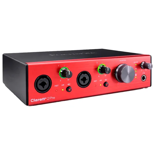 Interfață audio Focusrite Clarett+ 2Pre 192 kHz/ 20 Hz - 20 kHz/ Black photo 3 Interfață audio Focusrite Clarett+ 2Pre 192 kHz/ 20 Hz - 20 kHz/ Black photo 3