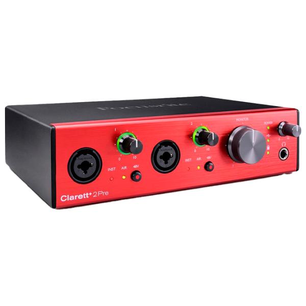 Interfață audio Focusrite Clarett+ 2Pre 192 kHz/ 20 Hz - 20 kHz/ Black photo 3 Interfață audio Focusrite Clarett+ 2Pre 192 kHz/ 20 Hz - 20 kHz/ Black photo 3