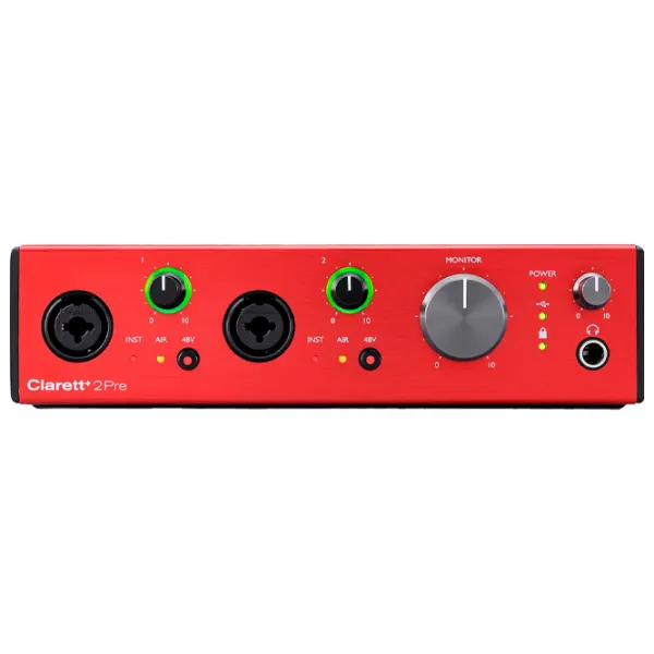 Interfață audio Focusrite Clarett+ 2Pre 192 kHz/ 20 Hz - 20 kHz/ Black photo 5 Interfață audio Focusrite Clarett+ 2Pre 192 kHz/ 20 Hz - 20 kHz/ Black photo 5
