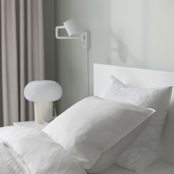 Кровать Ikea Malm 90 x 200 см / Шпон / Белый photo 5