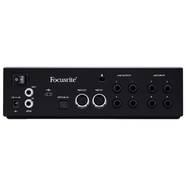Аудио интерфейс Focusrite Clarett+ 4Pre 192 кГц/ 20 Гц - 20 кГц/ Красный photo 5