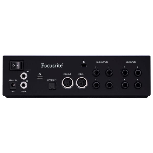 Аудио интерфейс Focusrite Clarett+ 4Pre 192 кГц/ 20 Гц - 20 кГц/ Красный photo 5