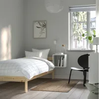Кровать Ikea Neiden Luroy 90 x 200 см / Шпон / Натуральное дерево photo 3