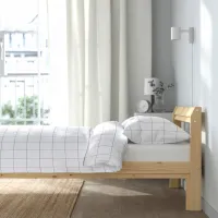 Кровать Ikea Neiden Luroy 90 x 200 см / Шпон / Натуральное дерево photo 5