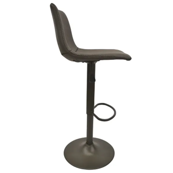 Scaun de bar DecoPrim SB-91 Piele artificială/ Oțel/ Dark Gray photo 3