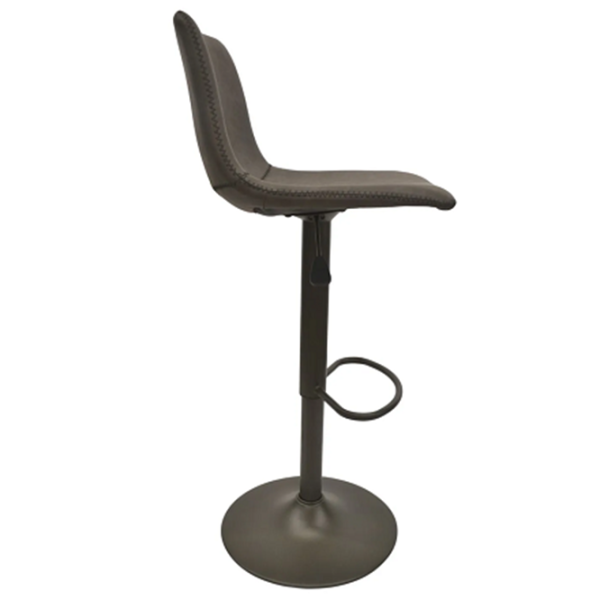 Scaun de bar DecoPrim SB-91 Piele artificială/ Oțel/ Dark Gray photo 3