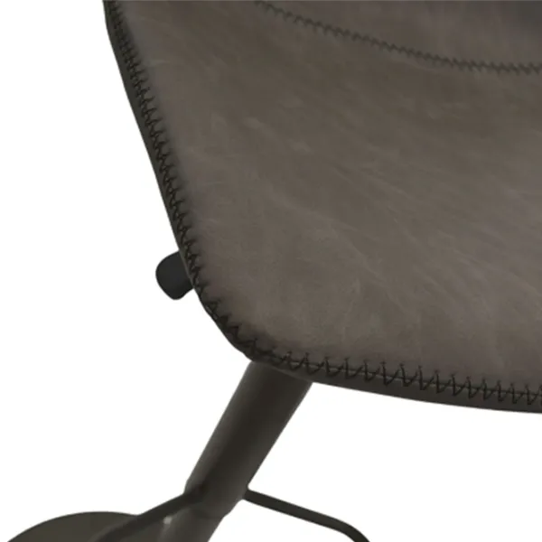 Scaun de bar DecoPrim SB-91 Piele artificială/ Oțel/ Dark Gray photo 4