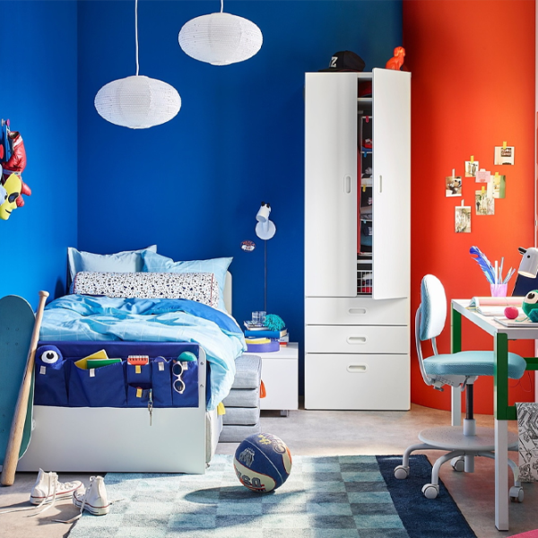 Кровать Ikea Slakt 90 x 200 см / Шпон / Белый photo 3