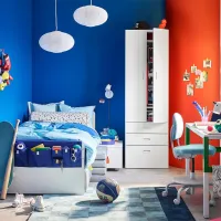 Кровать Ikea Slakt 90 x 200 см / Шпон / Белый photo 3