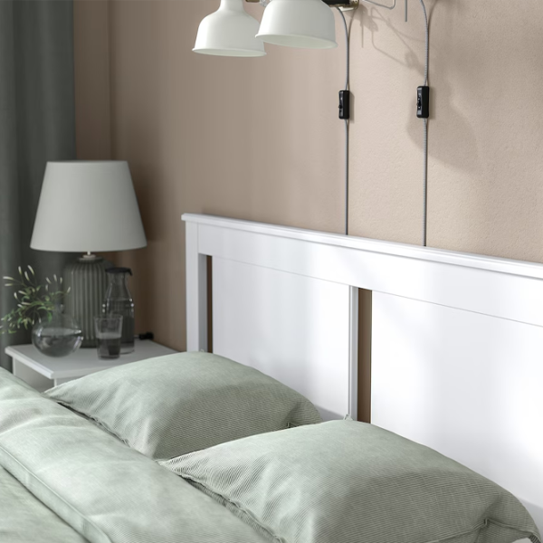 Кровать Ikea Songesand 140 x 200 см / Шпон / Белый photo 5