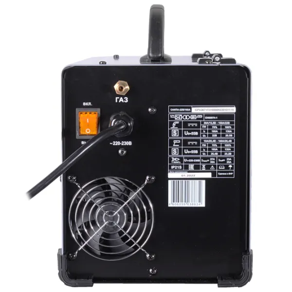 Aparat de sudat Resanta САИПА-22B/ 160A 220 V semiautomat (MIG/ MAG)/ Gray photo 6