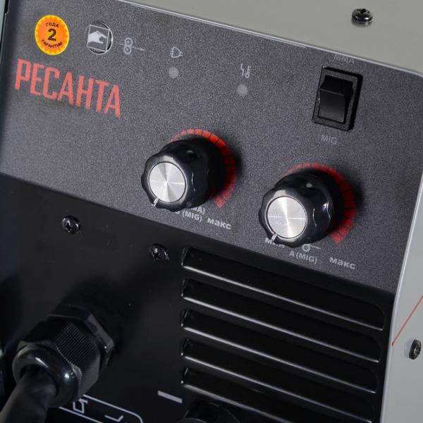 Aparat de sudat Resanta САИПА-22B/ 160A 220 V semiautomat (MIG/ MAG)/ Gray photo 8