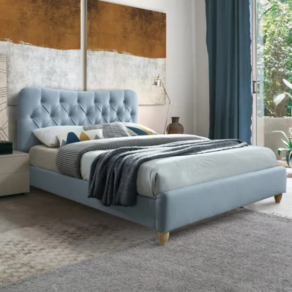 Кровать DecoPrim Bella 160 x 200 см/ Массив/ Синий photo 2