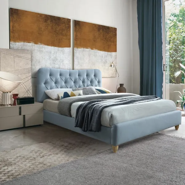 Кровать DecoPrim Bella 160 x 200 см/ Массив/ Синий photo 3