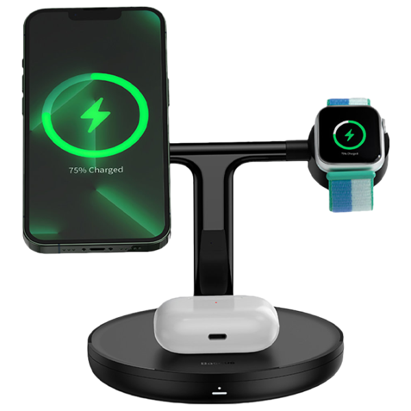 Încărcător wireless Baseus WXTE000101 2 A/ Black photo 2