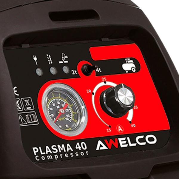 Аппарат плазменной резки Awelco PLASMA40 230 В полуавтоматическая (MIG/ MAG)/ Черный photo 3