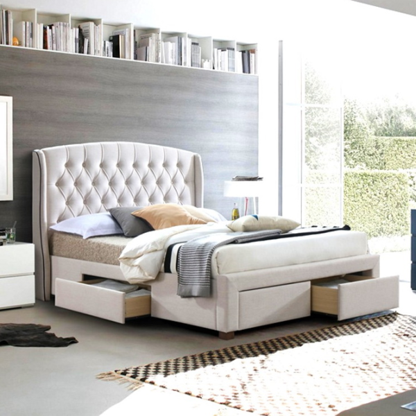 Кровать DecoPrim Tiffany 180 x 200 см/ Массив/ Бежевый photo 2